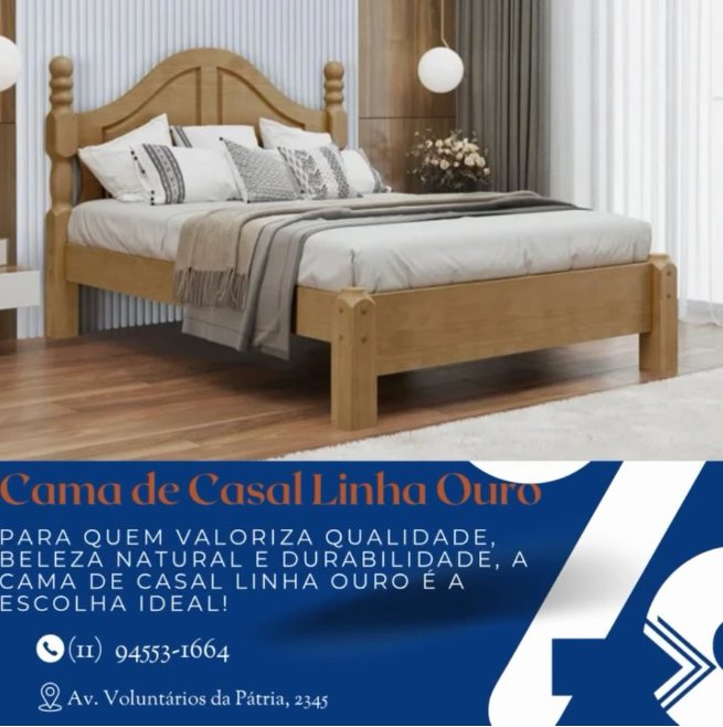 Cama de Casal Linha Ouro