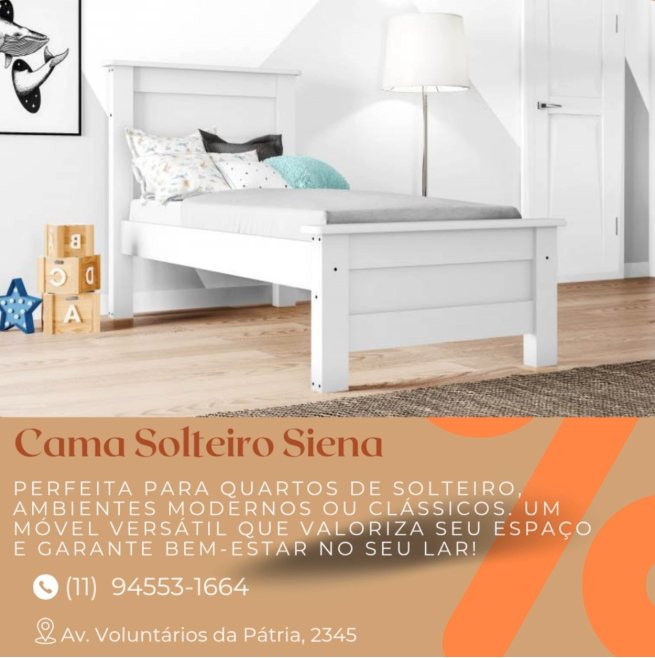 Cama Solteiro Siena